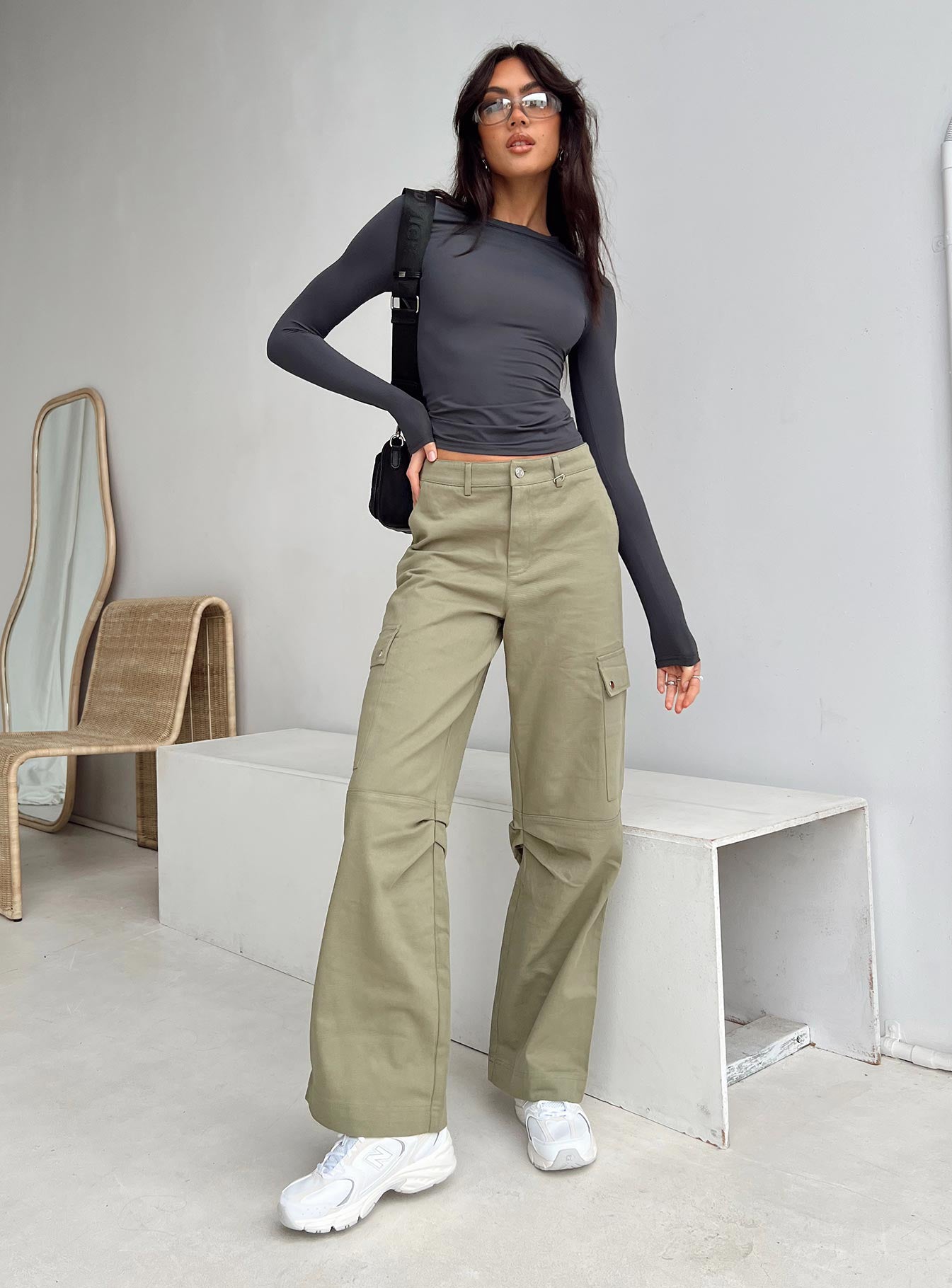 Arnim Long Sleeve Top Grey - Image 3