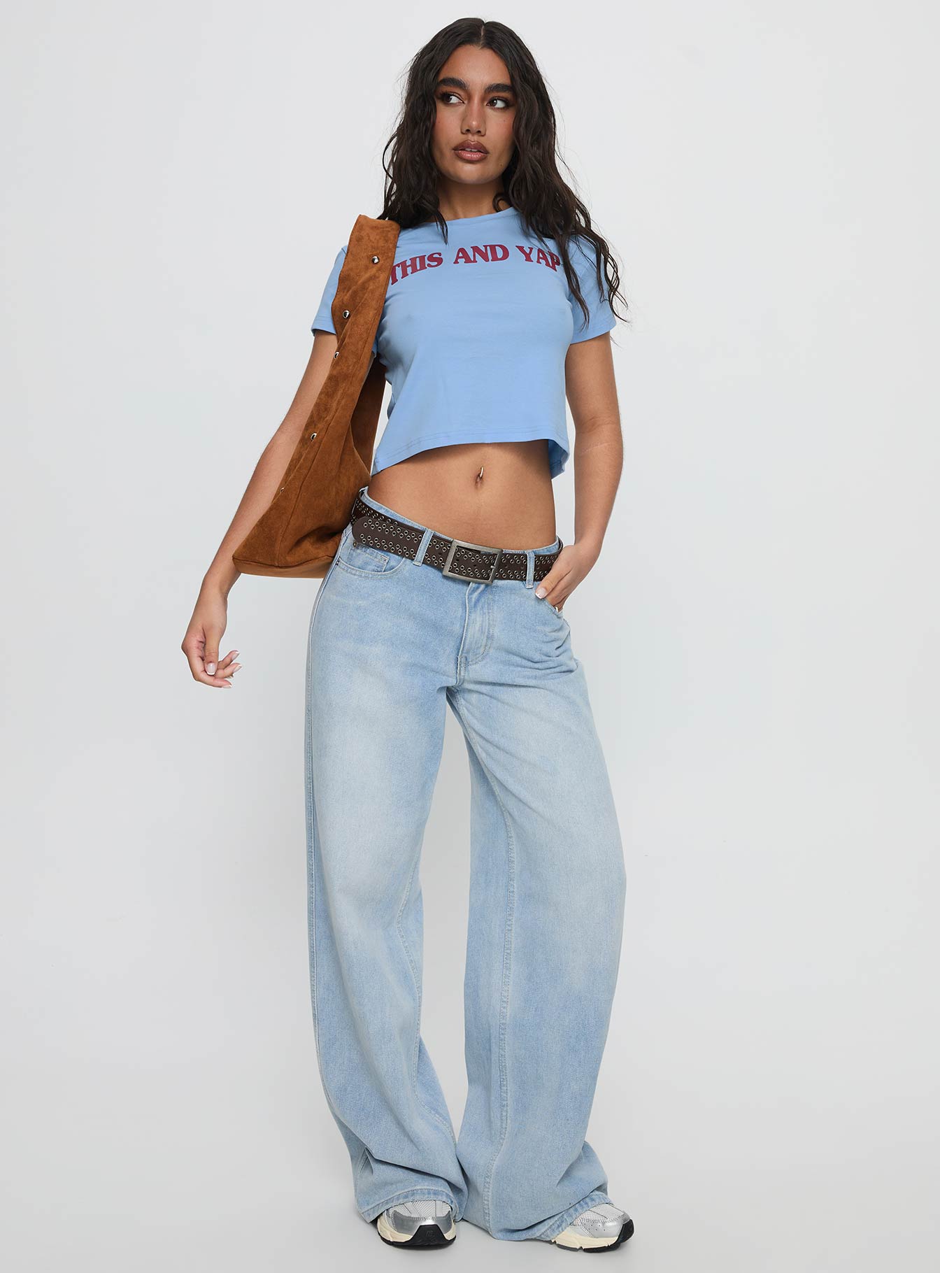 This And Yap Graphic Top Blue Red - Image 2
