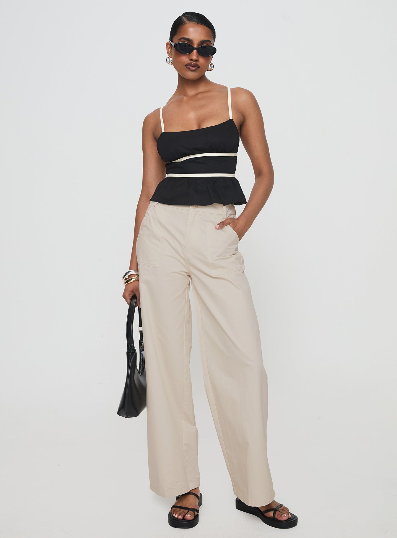 Daxon Top Black Cream - Image 3