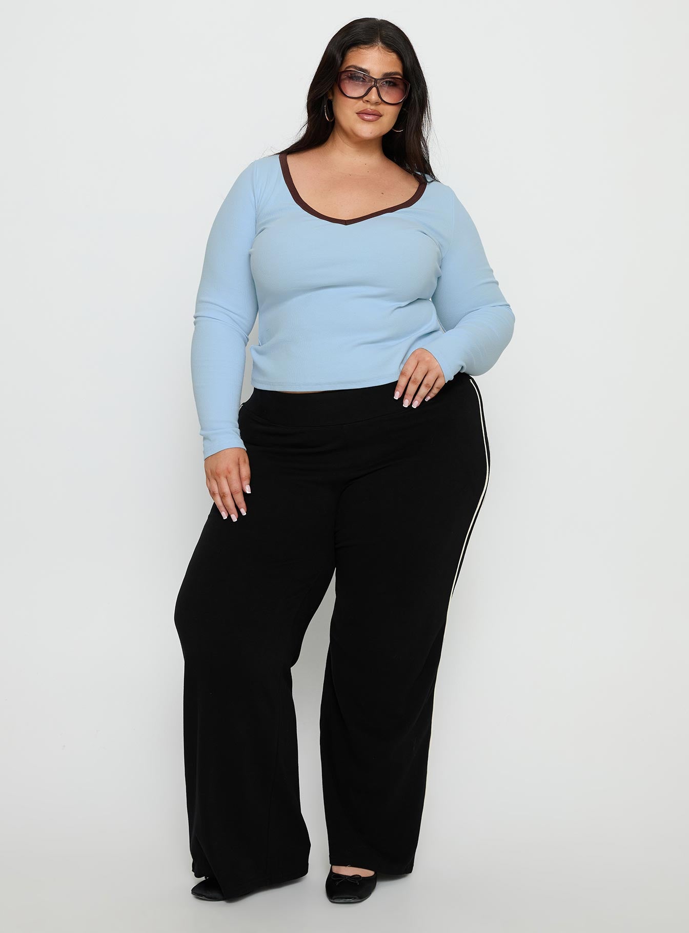 Ascenda Straight Leg Track Pant Black Curve - Image 3