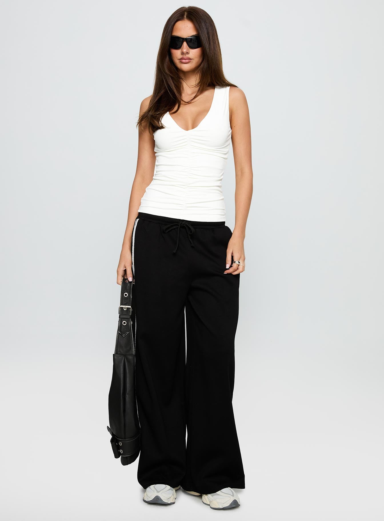 Loving Is Easy Ruched Top White - Image 3