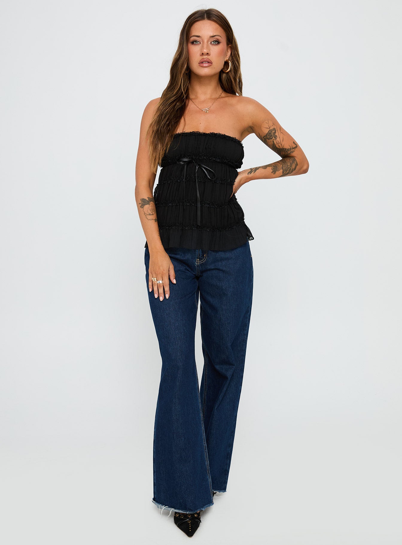 Avelina Strapless Top Black - Image 3