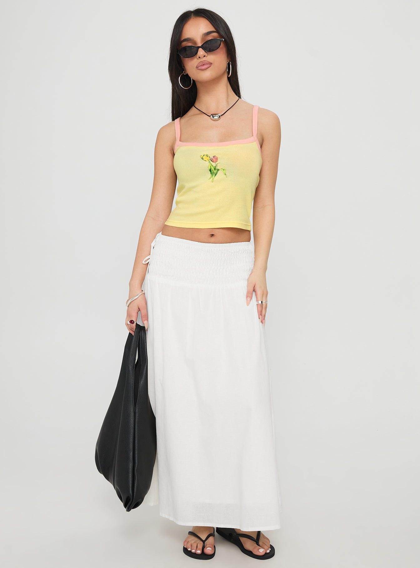 Gardens Of Summer Graphic Tank Yellow - Image 3