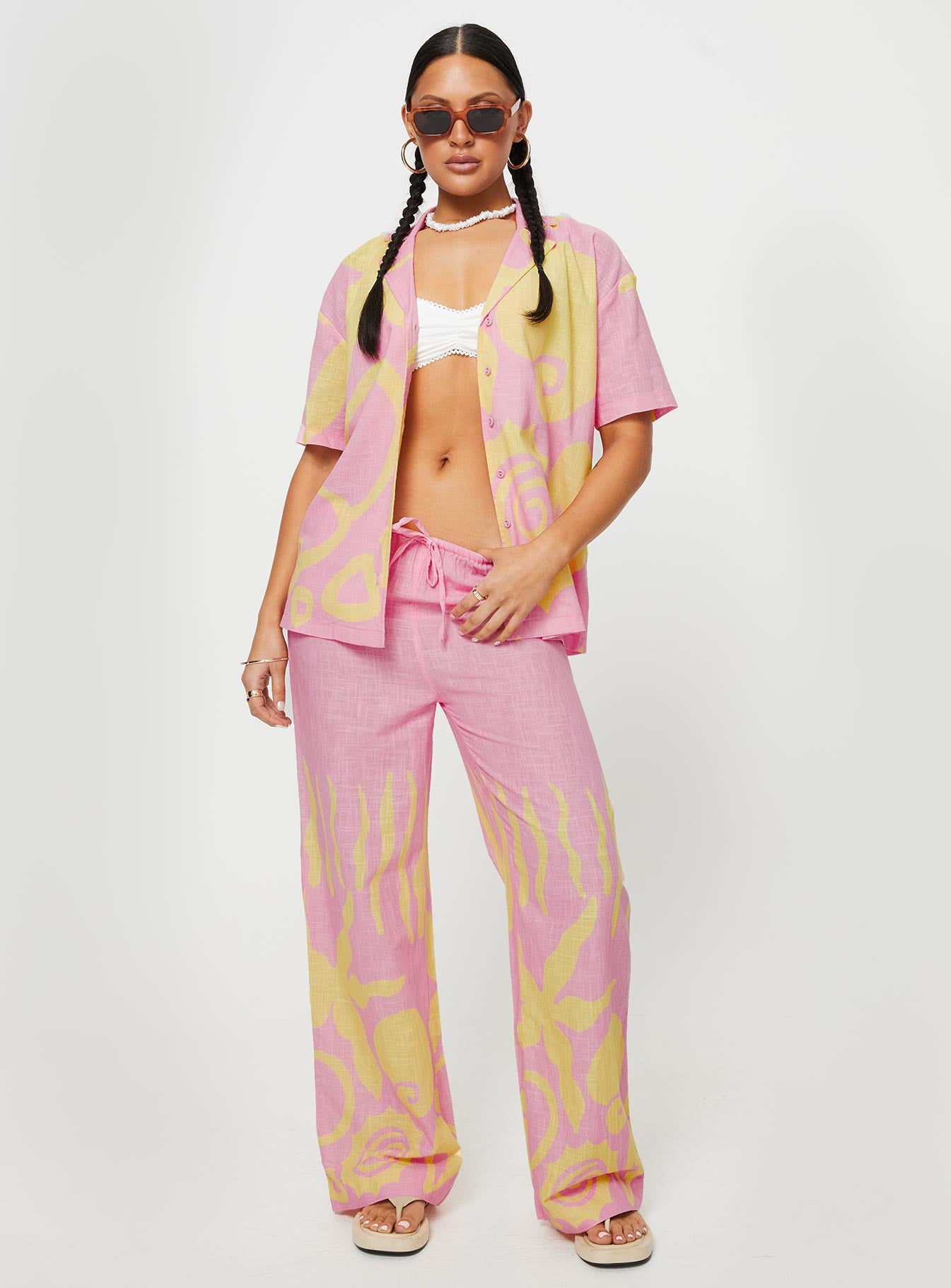Sollene Top Pink Yellow - Image 5