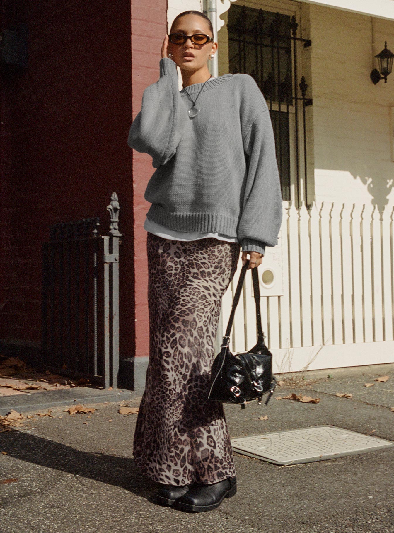 Manda Maxi Skirt Leopard - Image 10