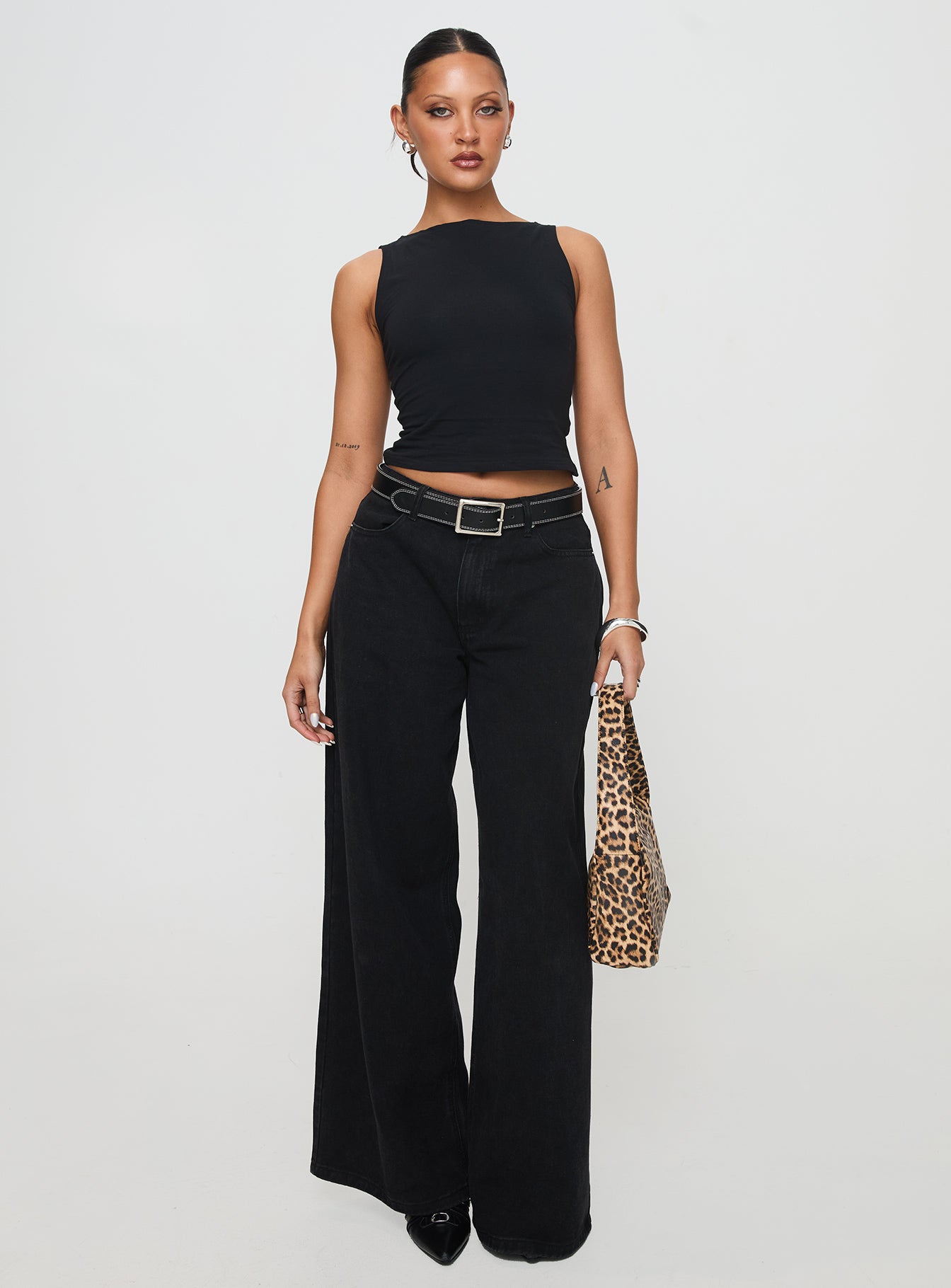 Bleeker High Neck Top Black - Image 3