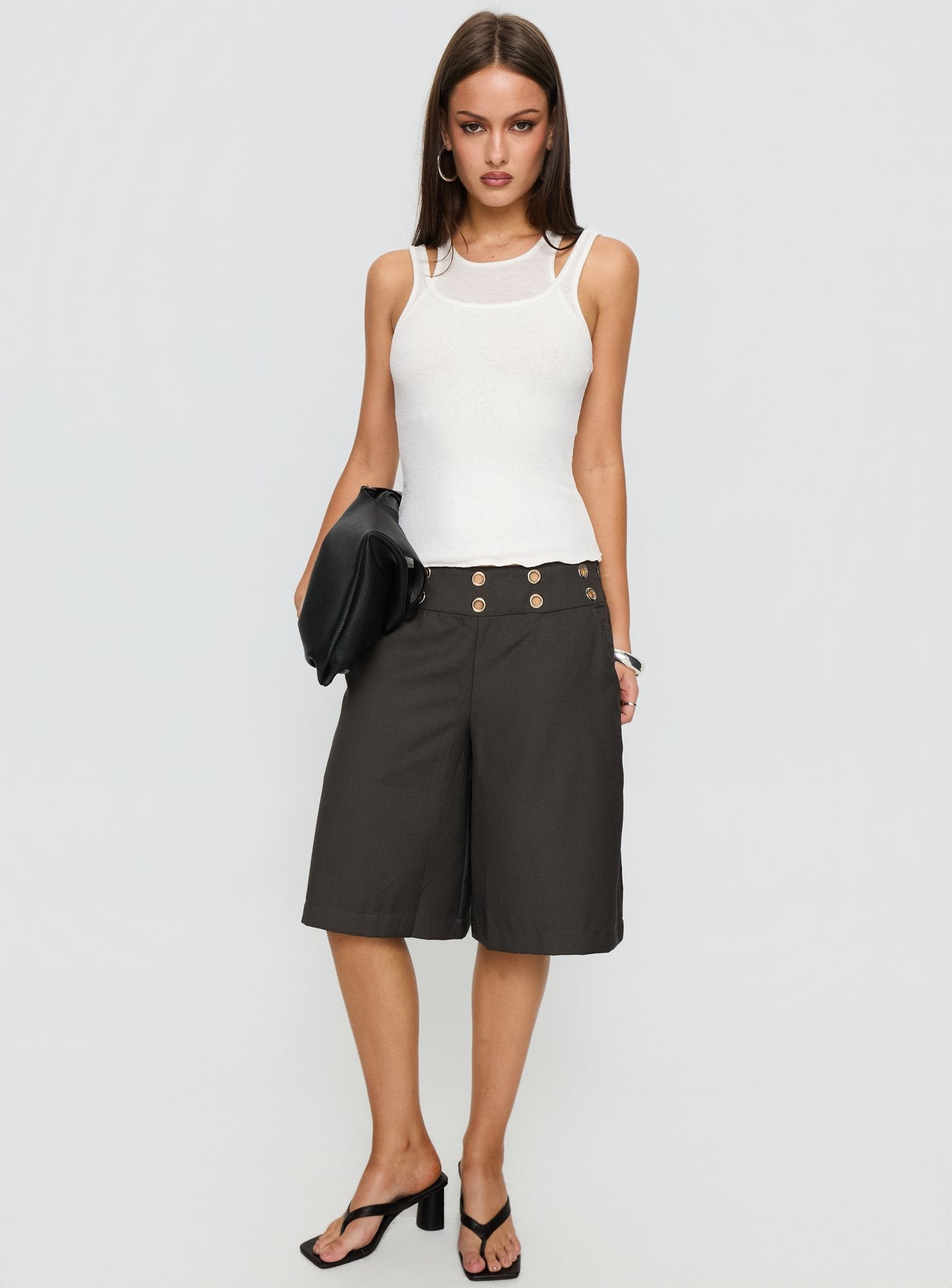 Teza Eyelet Jorts Grey - Image 3