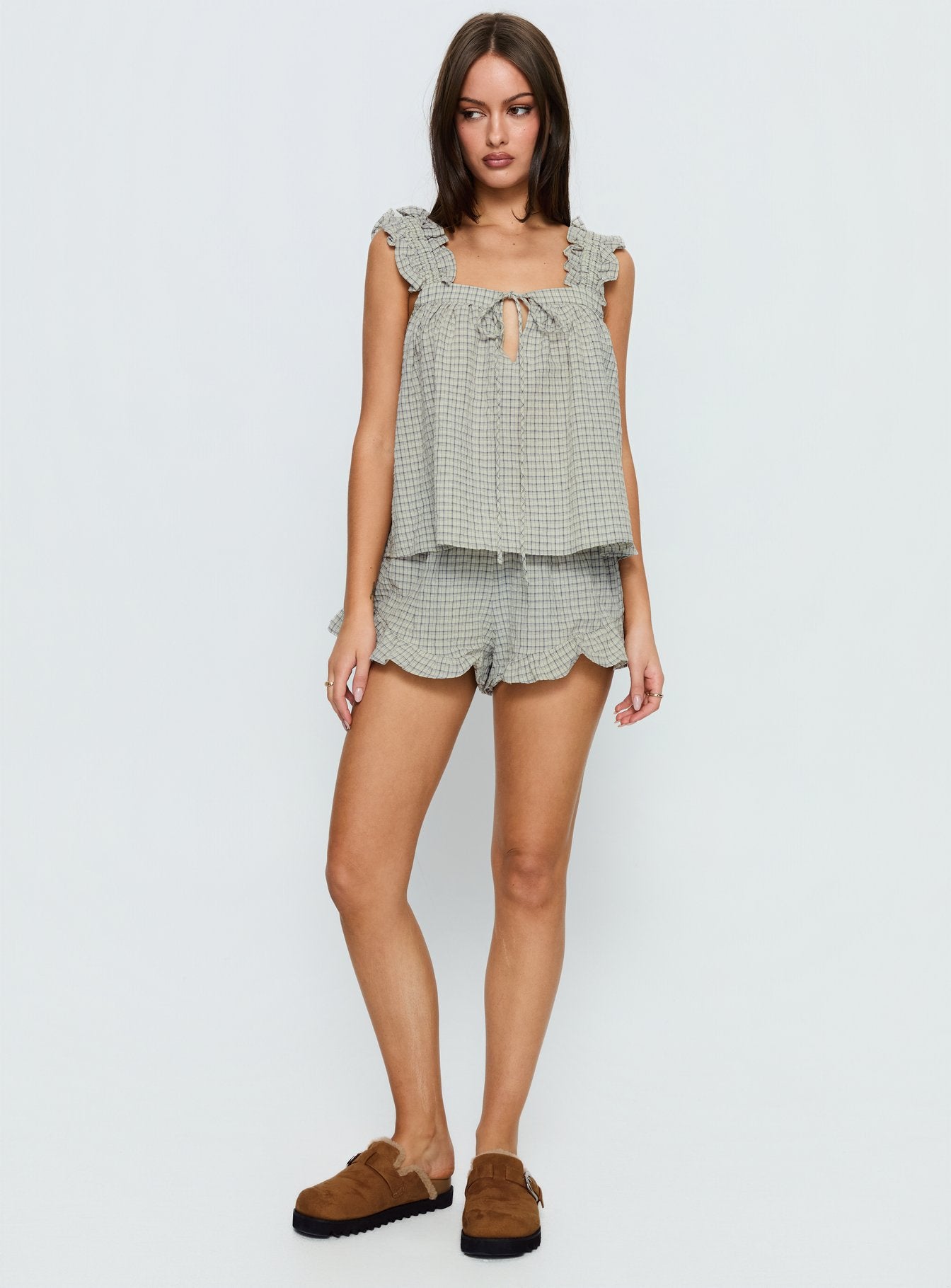 Santabelle Frill Top Check - Image 3