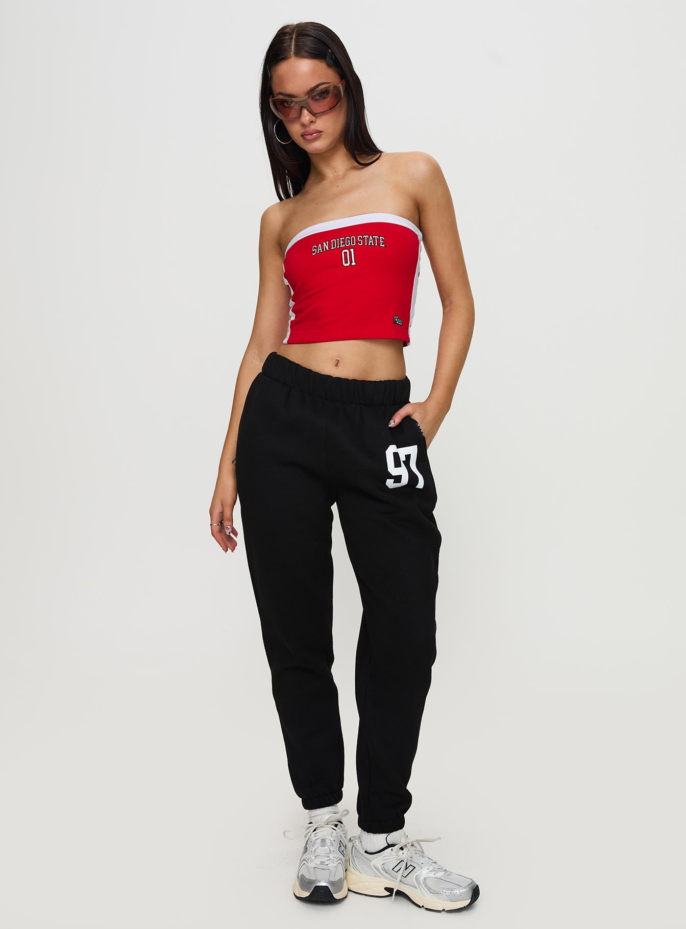 Sdsu All Star Tube Top Red - Image 3