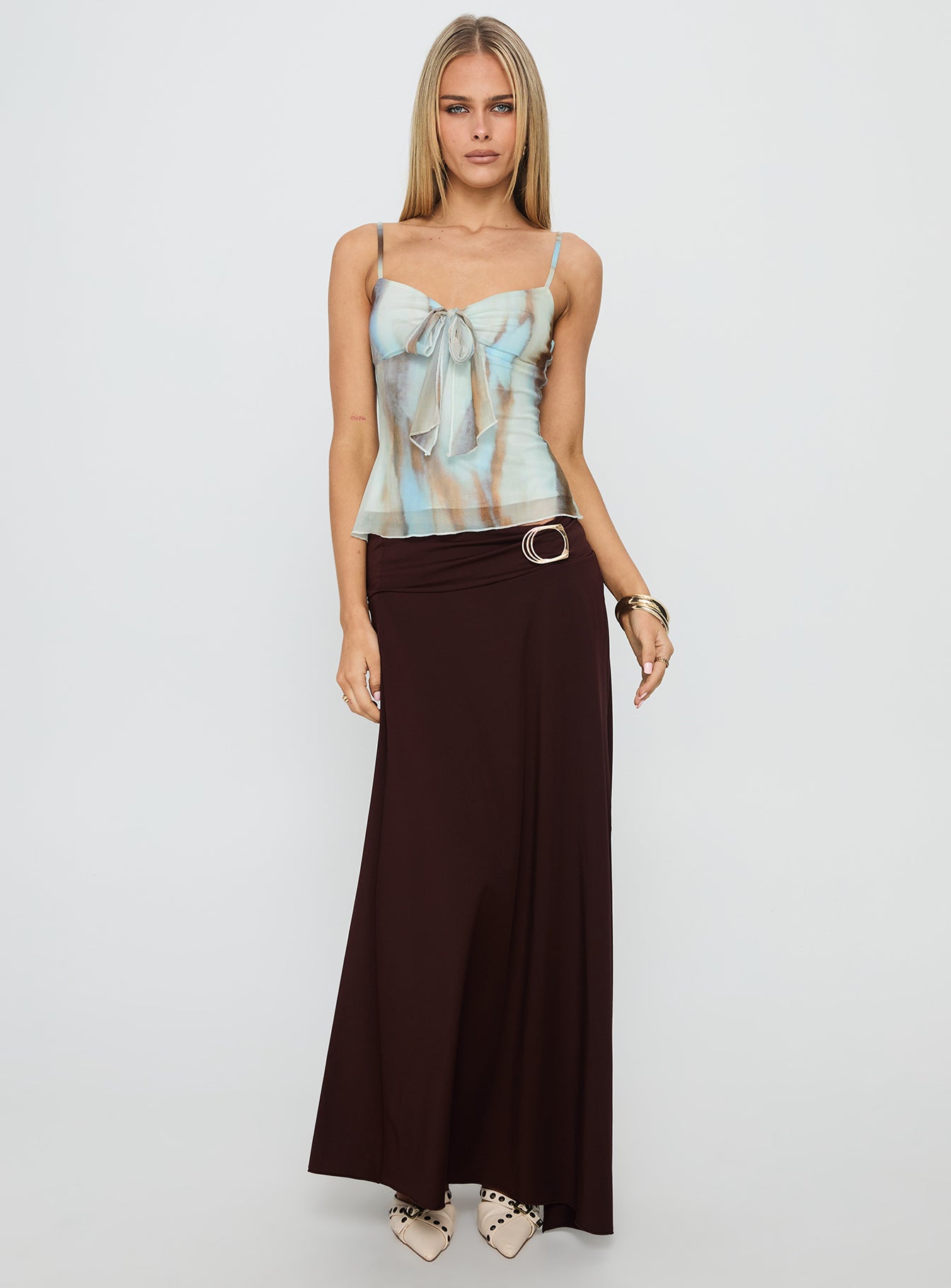 Bloomsbury Top Blue Brown - Image 2