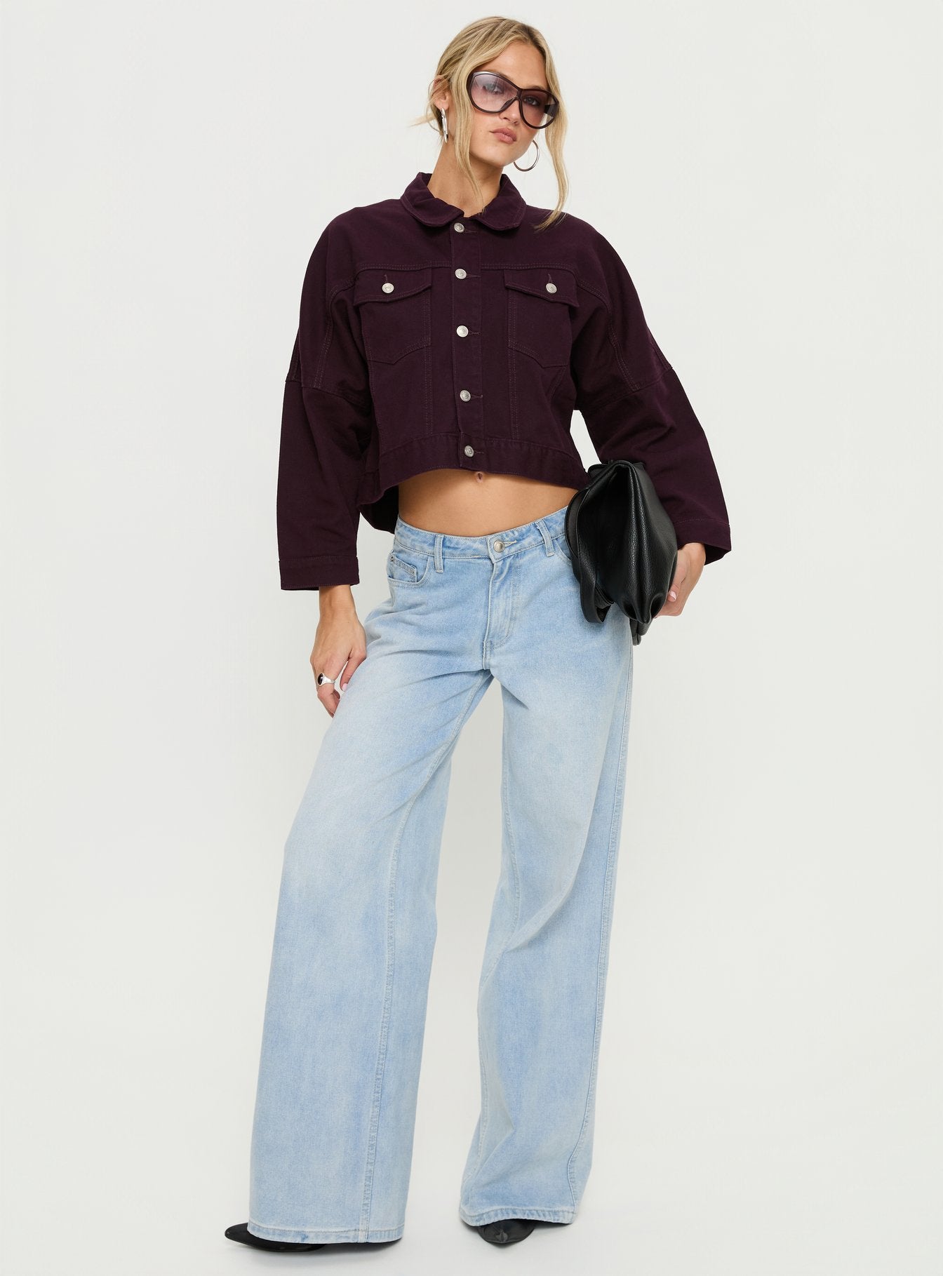 Hughes Denim Jacket Currant - Image 2