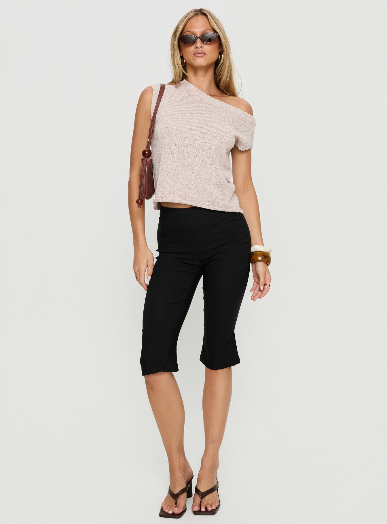 Ashfield Off Shoulder Top Oat - Image 3