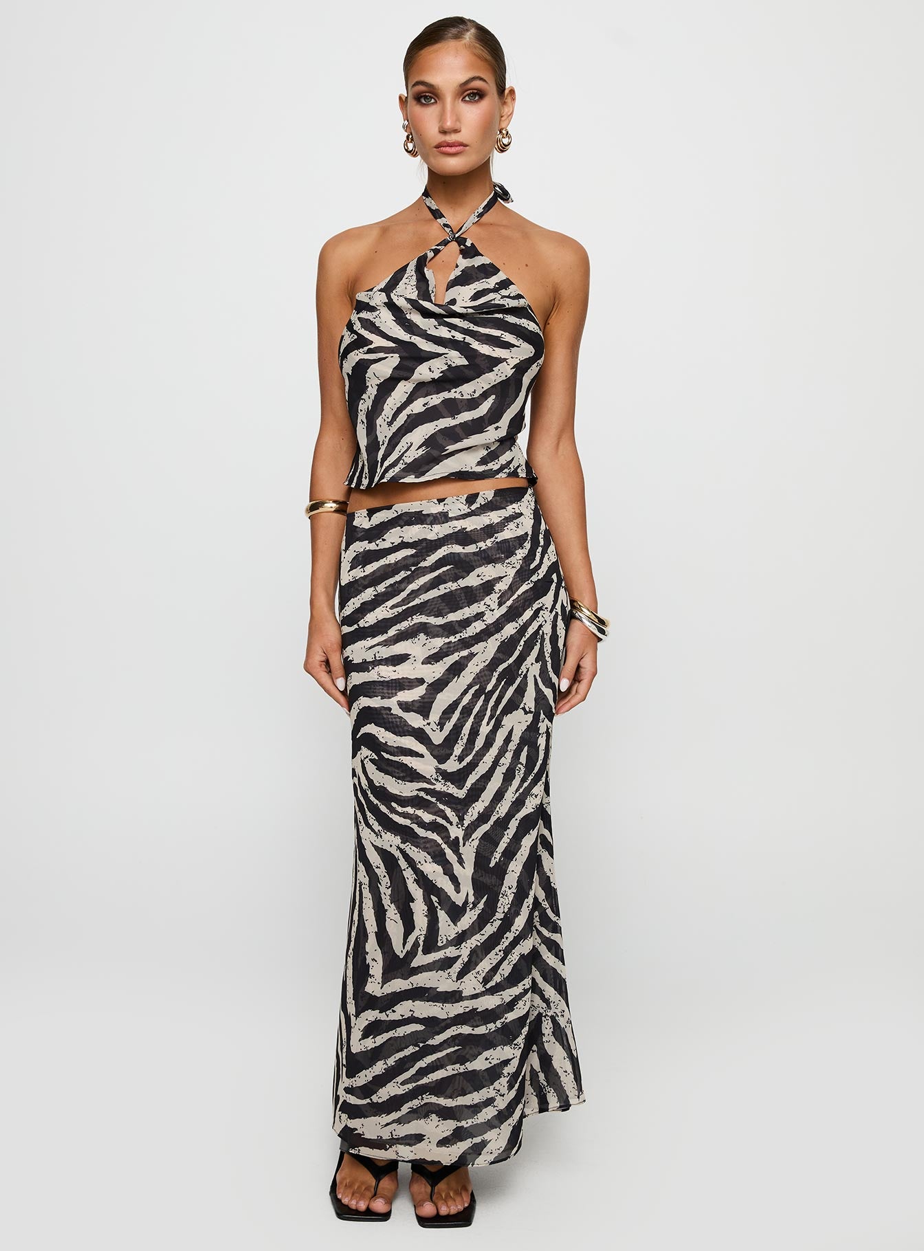 Eleganza Maxi Skirt Zebra - Image 3