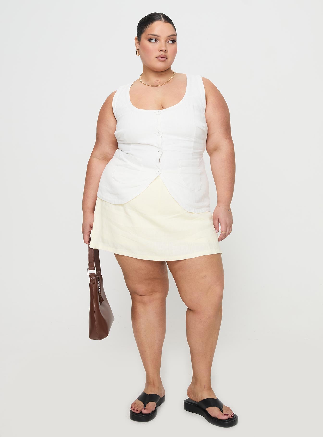 Spirito Vest Top White Curve - Image 3