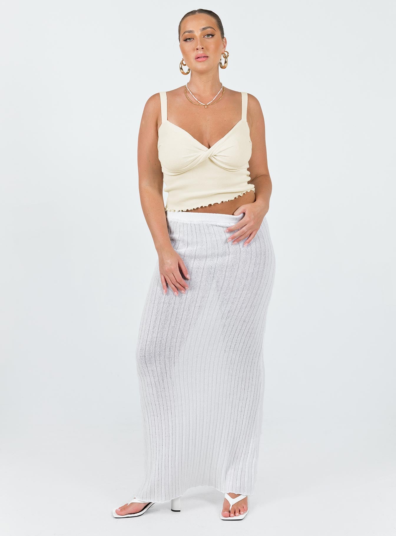 Dalma Twist Top Ivory - Image 3