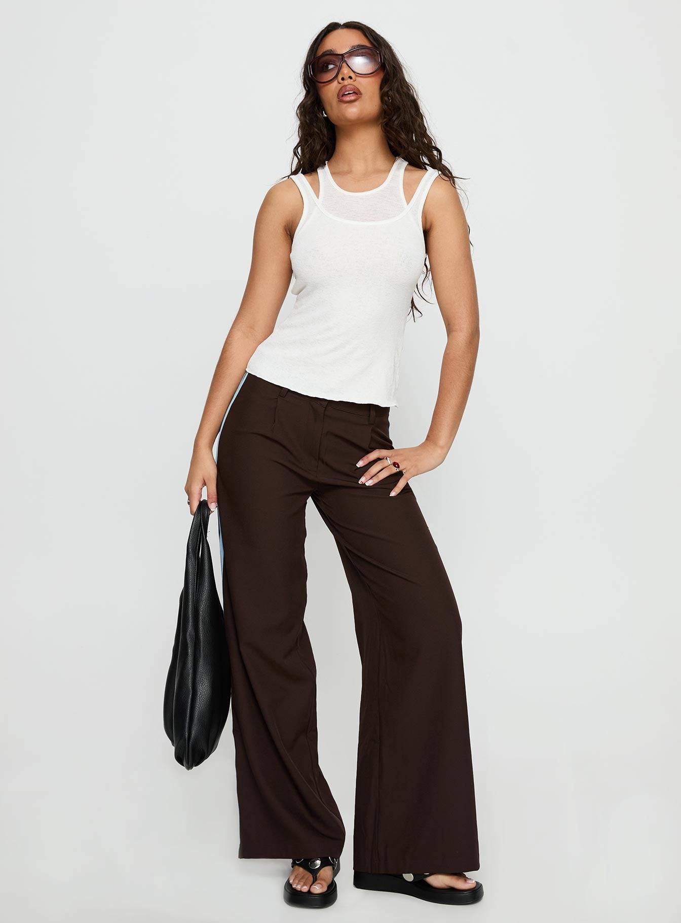 Wendi Tipping Suit Pant Brown Blue - Image 3