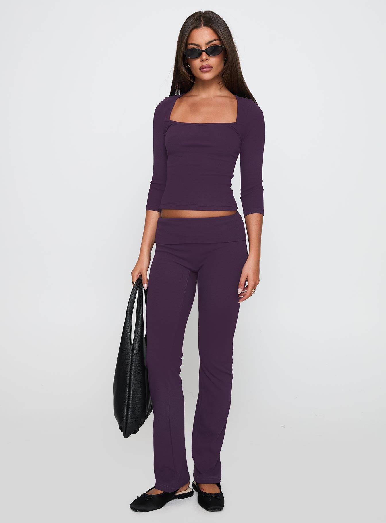 Truth Be Told Straight Leg Pant Purple - Image 3
