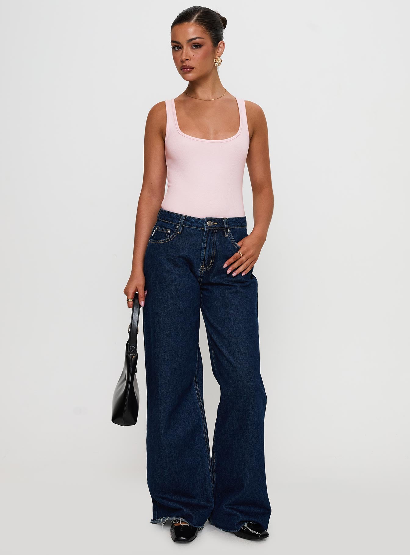 Baseline Rib Bodysuit Pink - Image 3