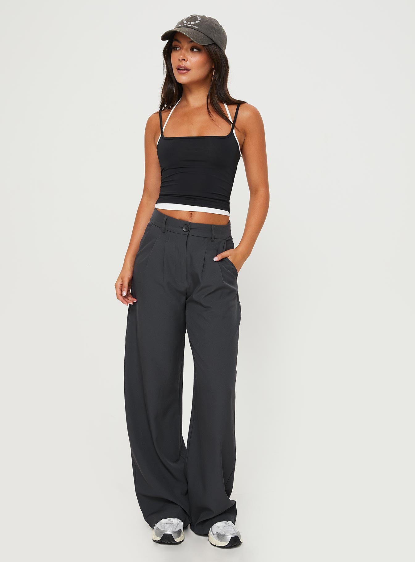 Premier Layered Tank Top Black - Image 3