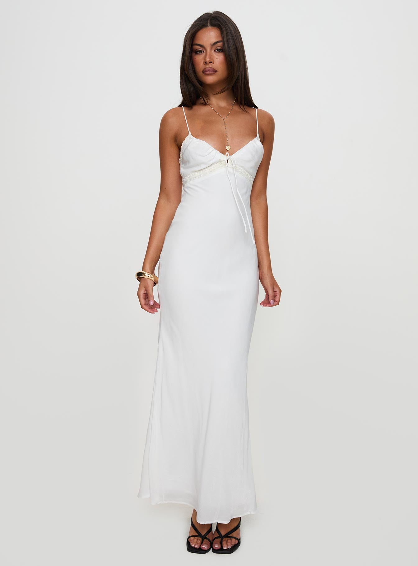 Emily Maxi Dress White - Image 3