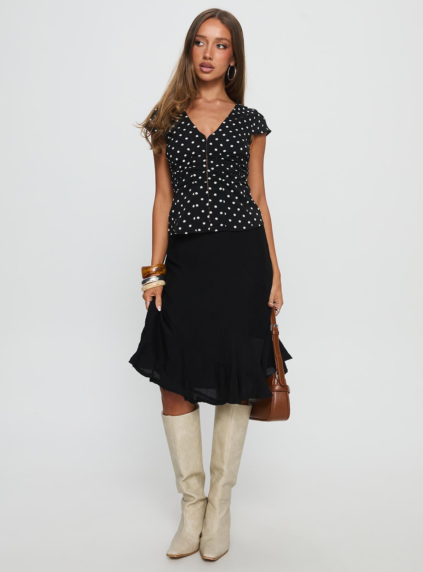 With Kindness Midi Skirt Black - Image 3