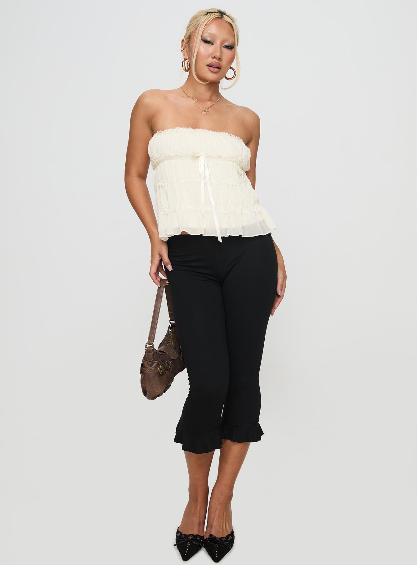 Avelina Strapless Top Cream - Image 3