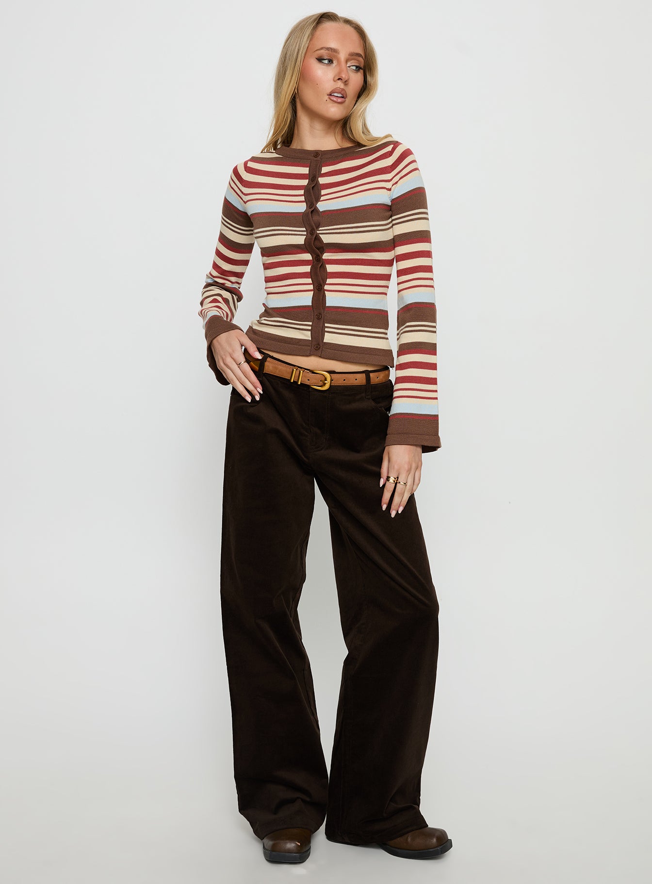 Milda Knit Cardigan Multi Stripe - Image 3