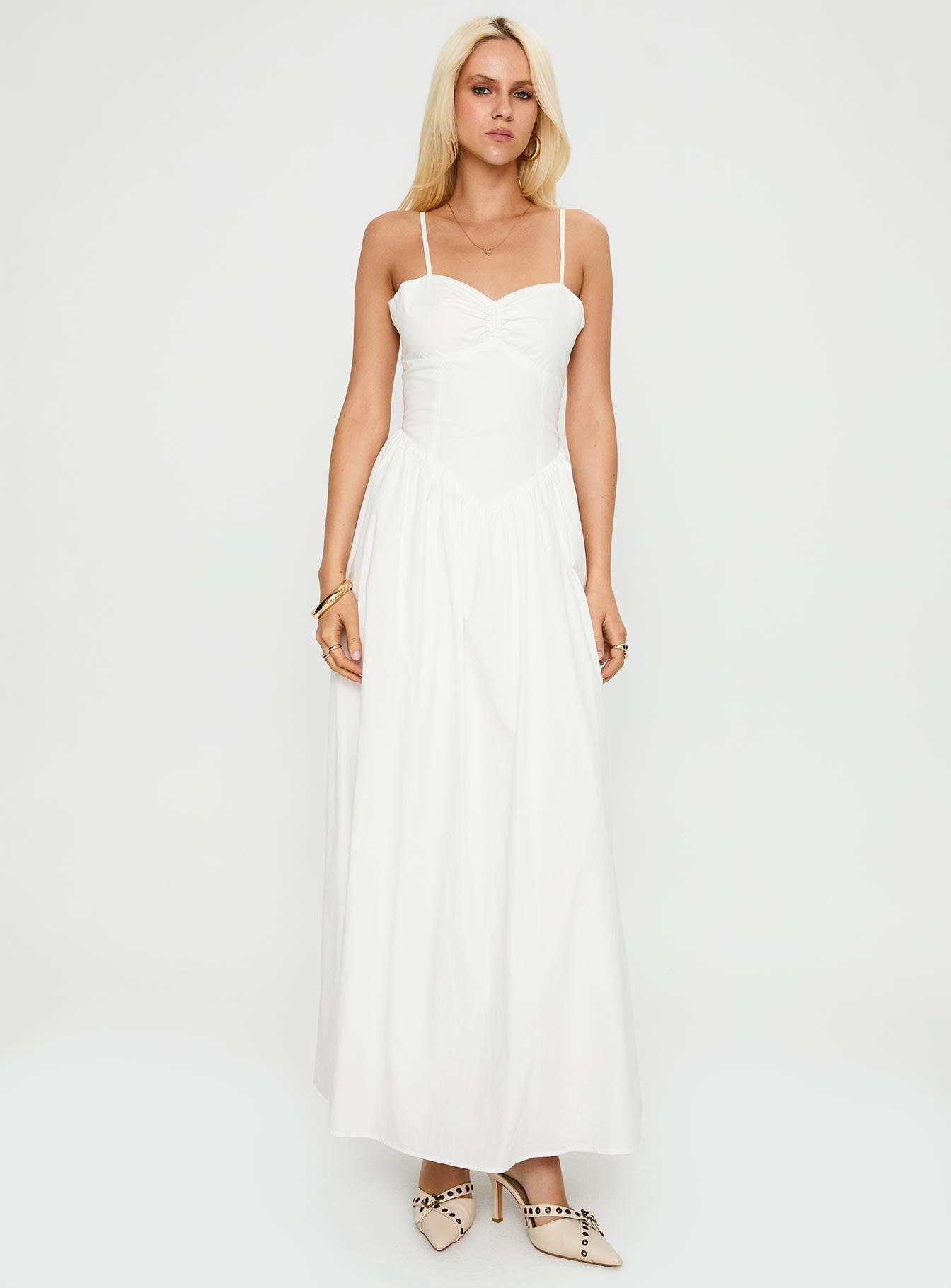 Ceremonious Maxi Dress White - Image 3