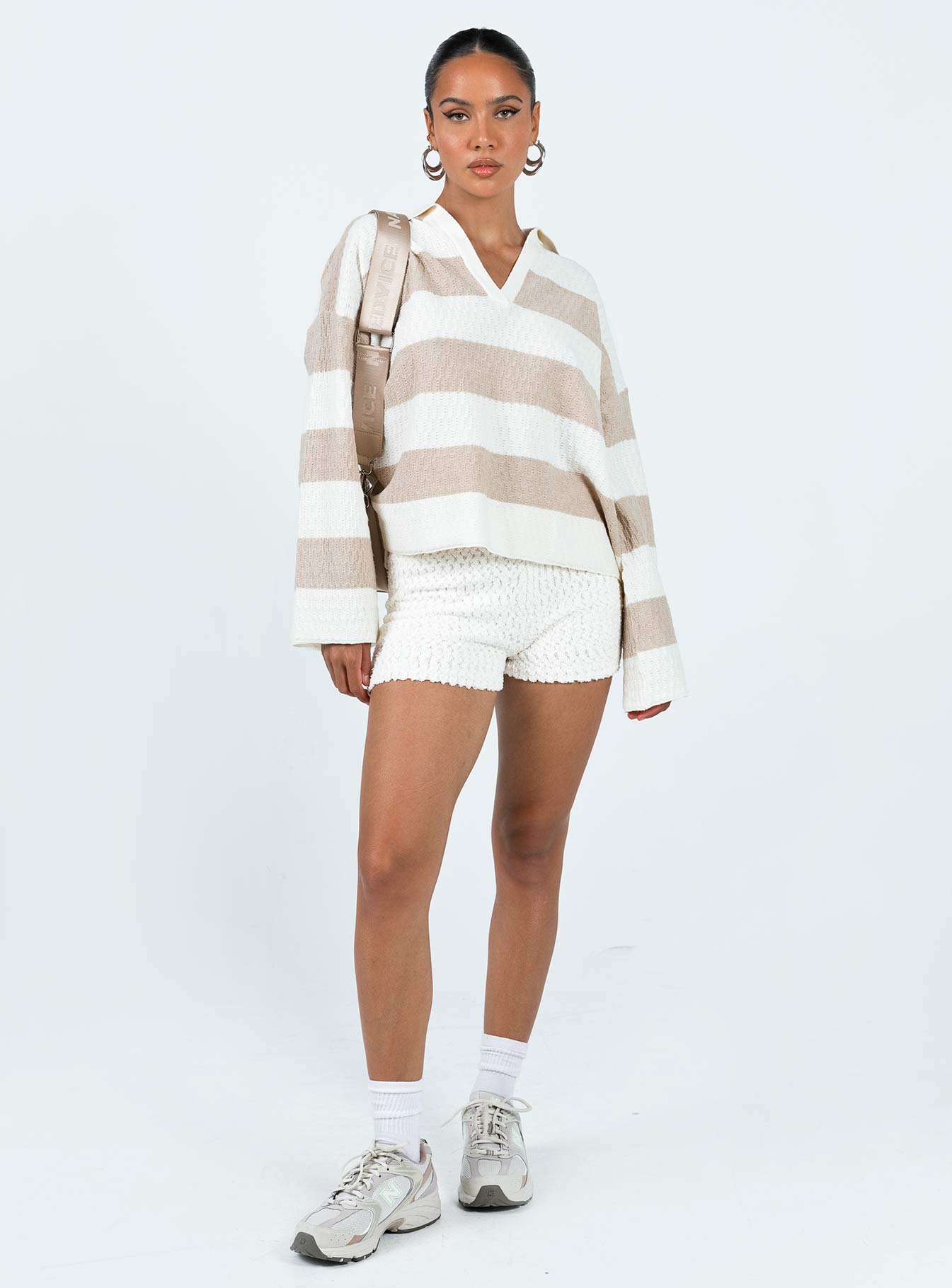 Rick Sweater Whitebeige - Image 3
