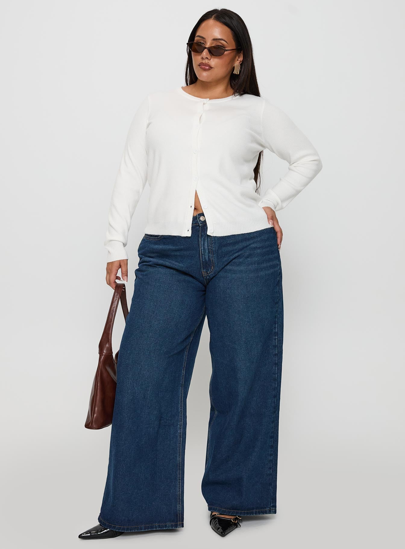 Lauraine Cardigan White Curve - Image 3