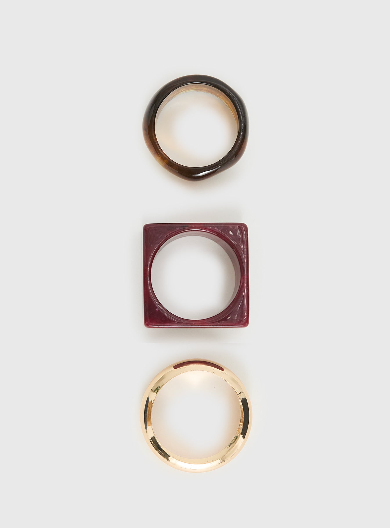 Need My Love Resin Cuff Set Multi - Image 3