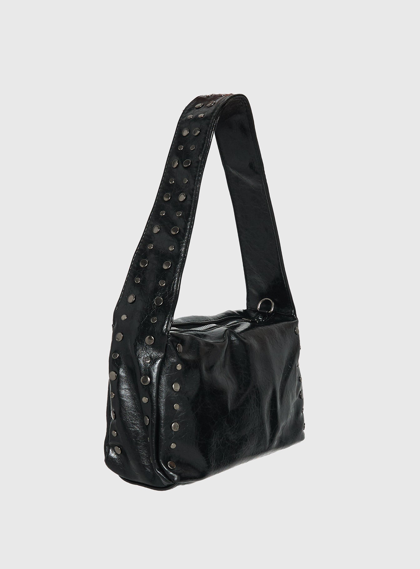Kaiser Stud Detail Shoulder Bag Black - Image 3