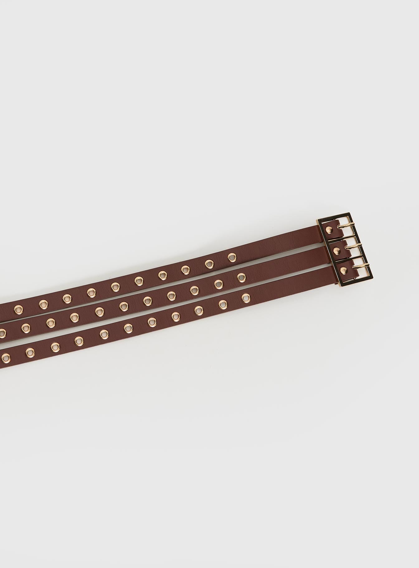 Dusk Dipped Layered Belt Brown Gold - Image 3