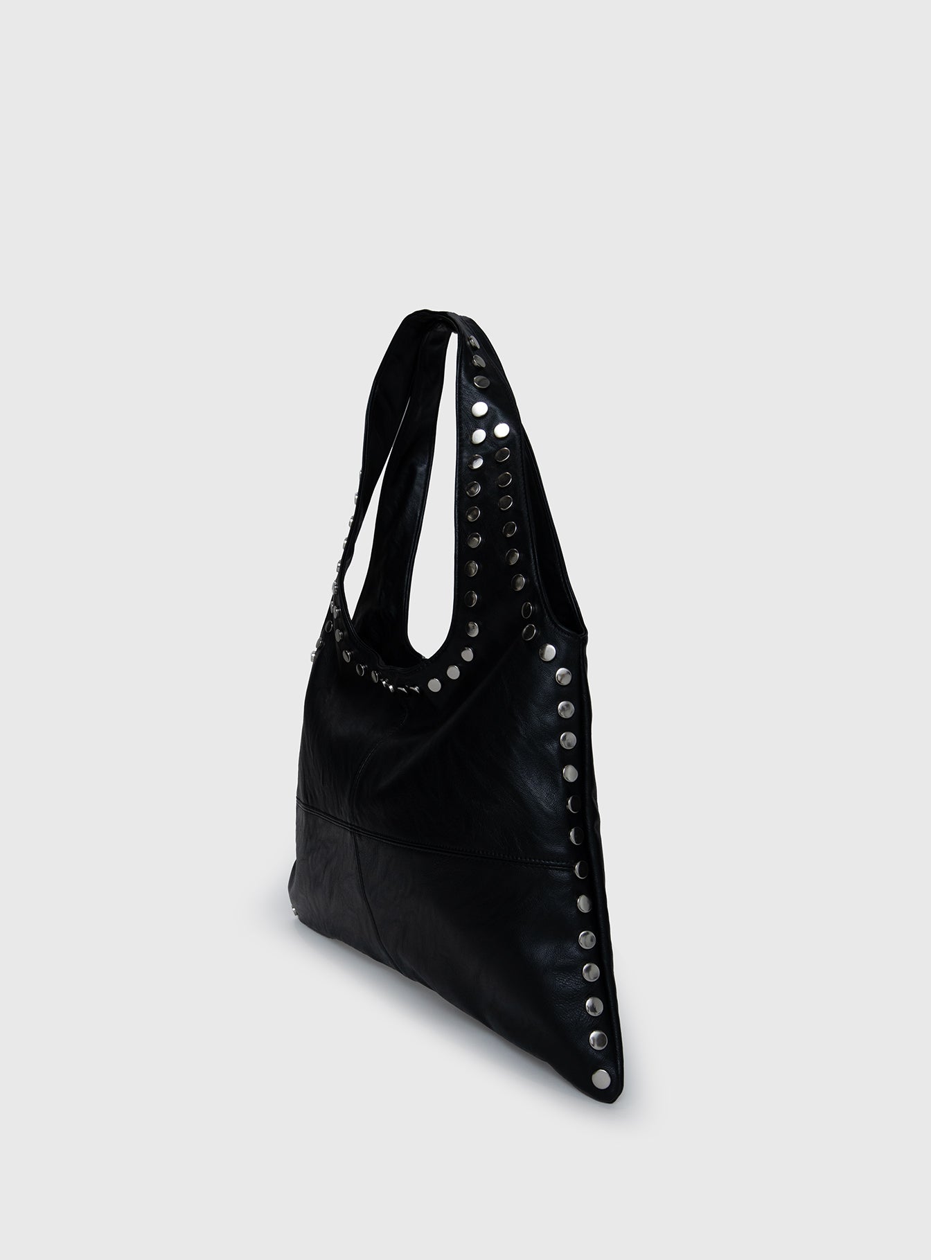 Tell The Truth Studded Bag Black Silver - Image 3