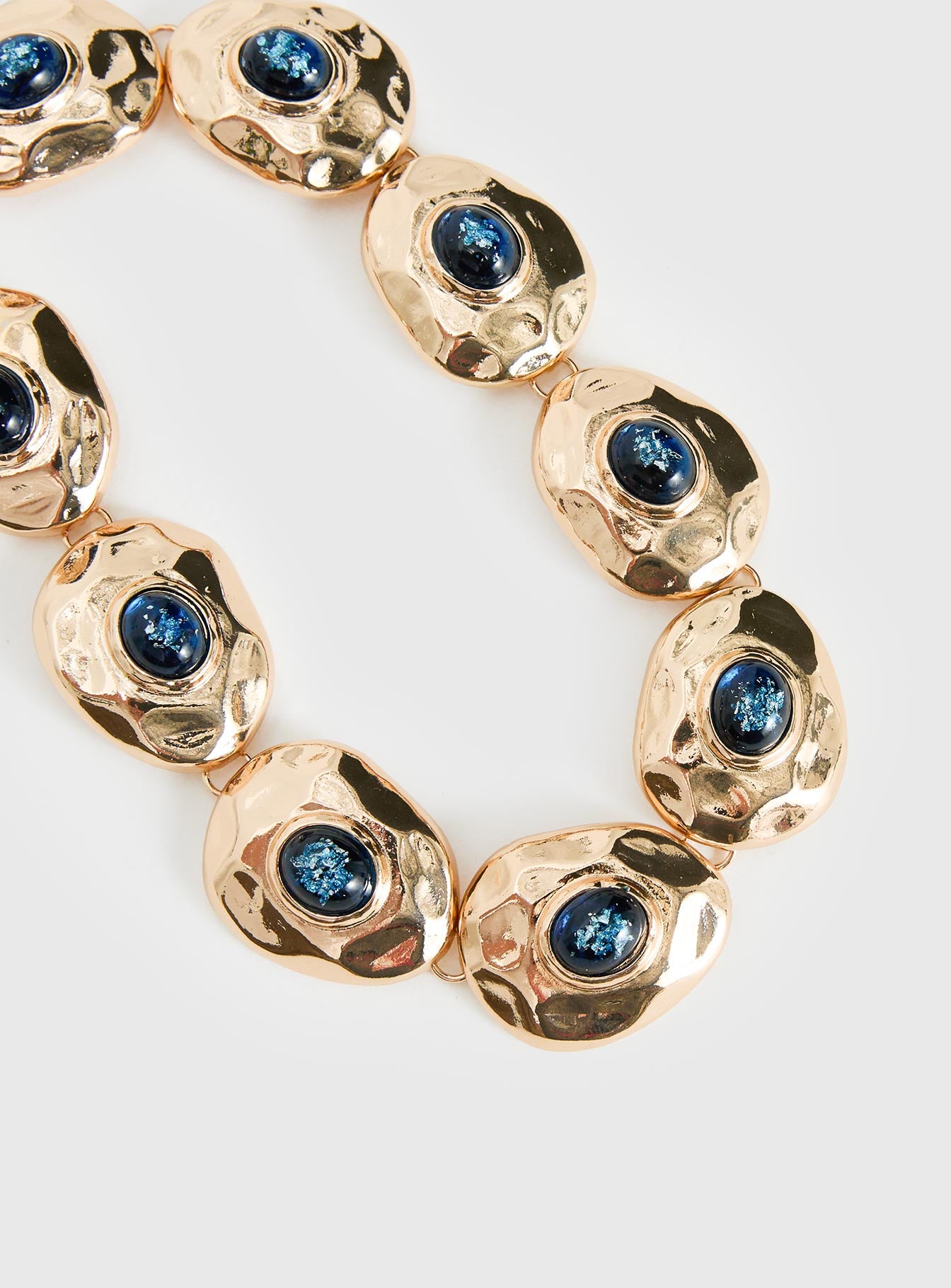 Donella Chunky Stone Necklace Gold - Image 3