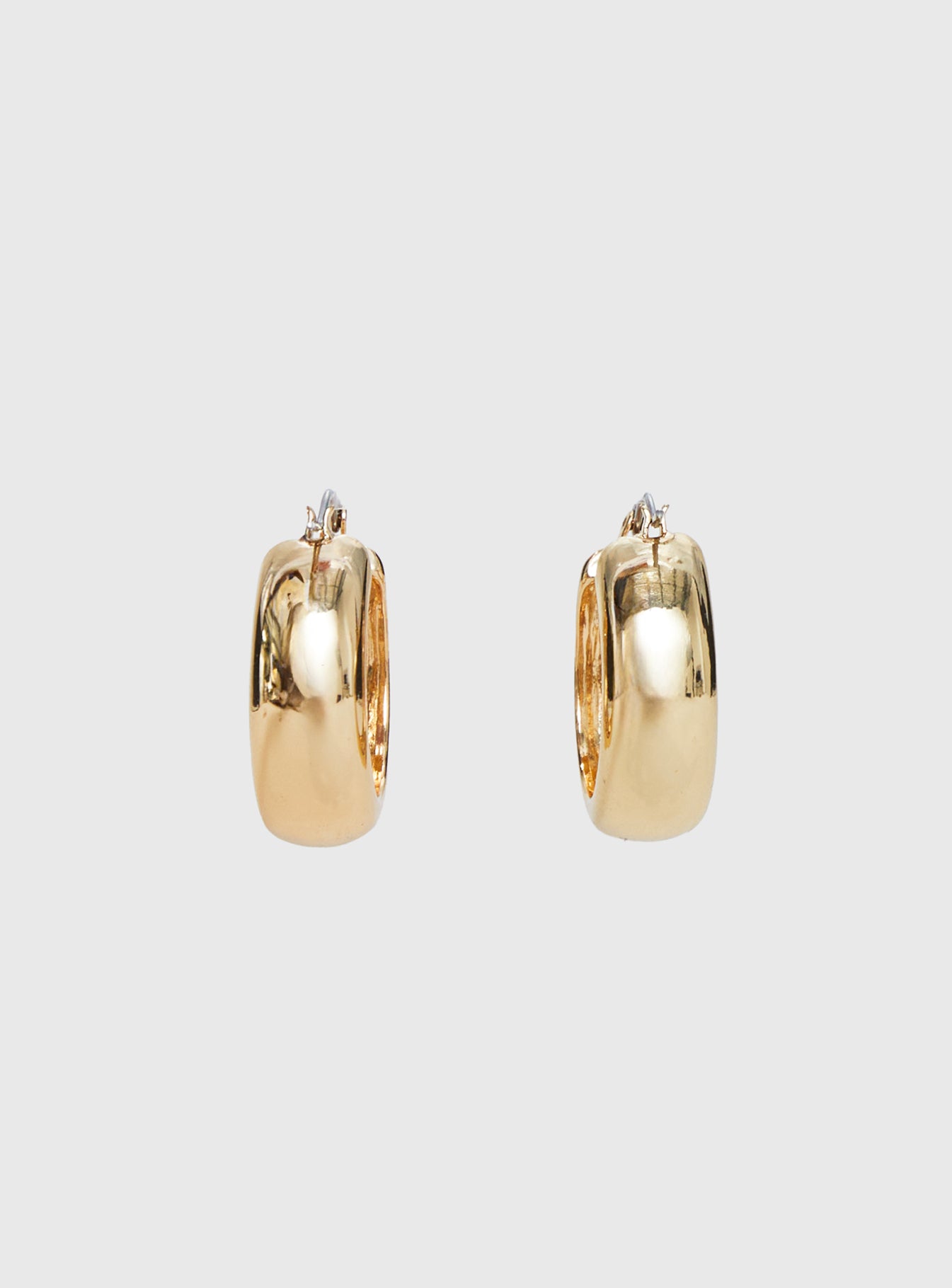 Gabrianna Hoop Earrings Gold Red - Image 3