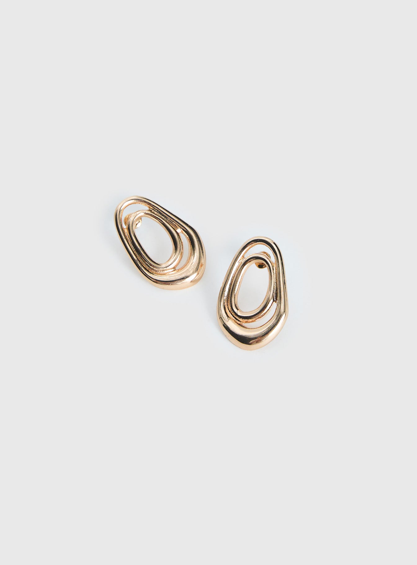 Be Alright Earrings Gold - Image 3