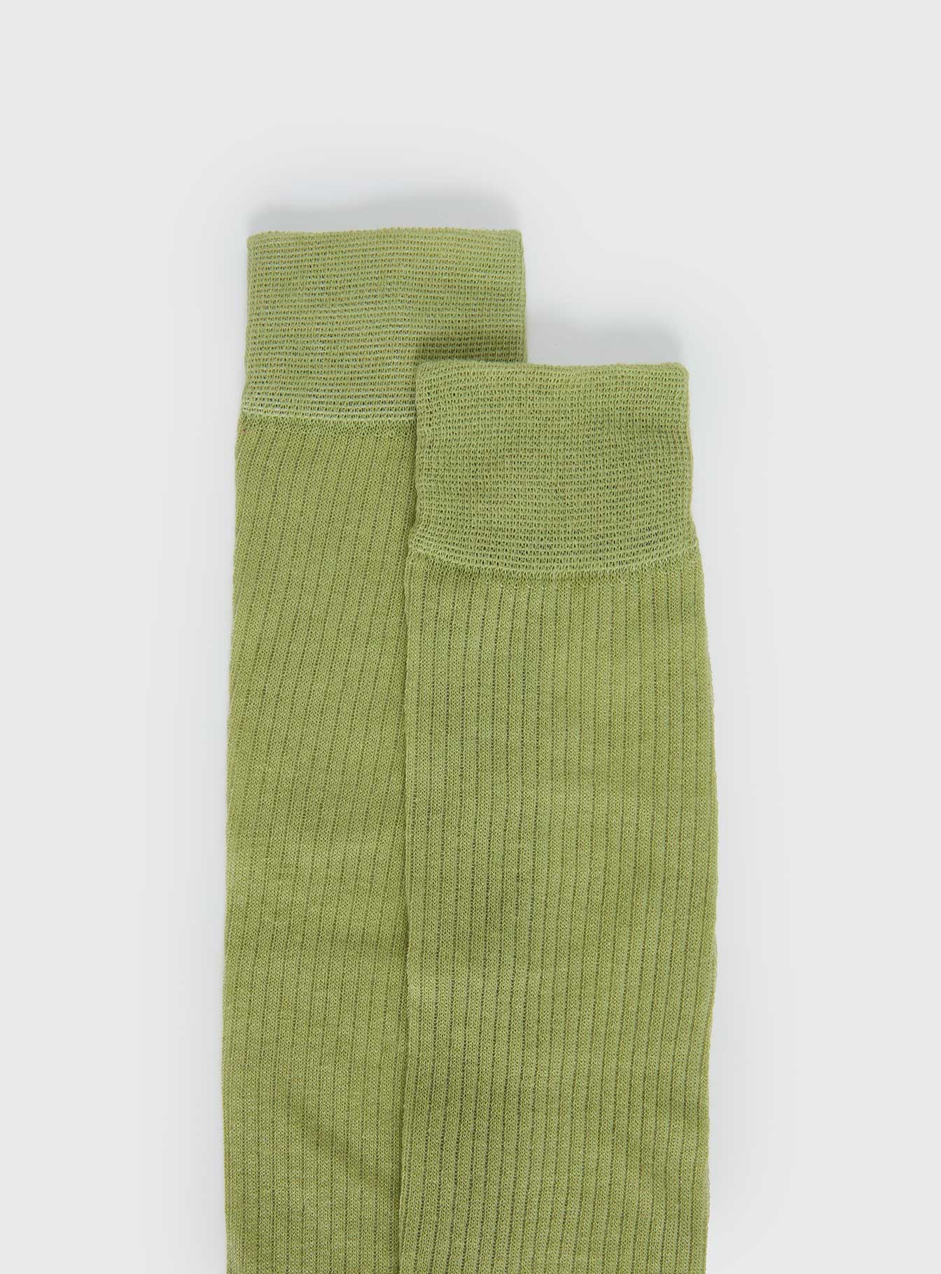Zaydee Ribbed Socks Green - Image 3