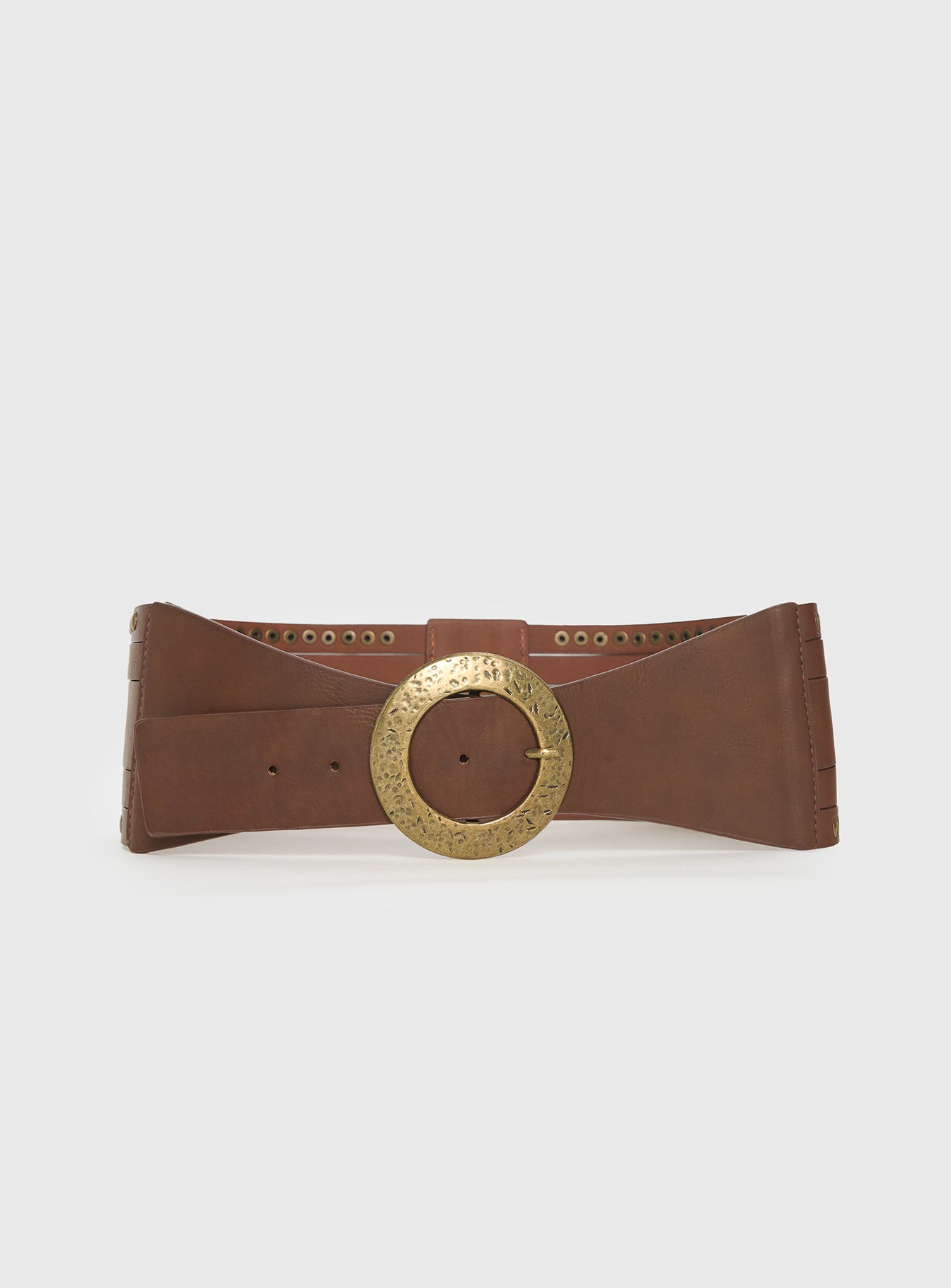 Vanish Faux Leather Belt Brown - Image 3