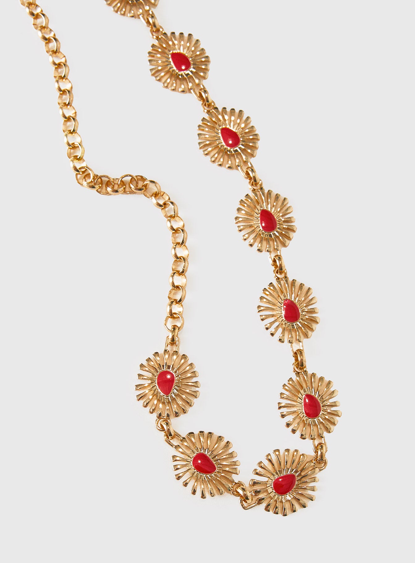 Royal Gleam Belt Gold Red - Image 3