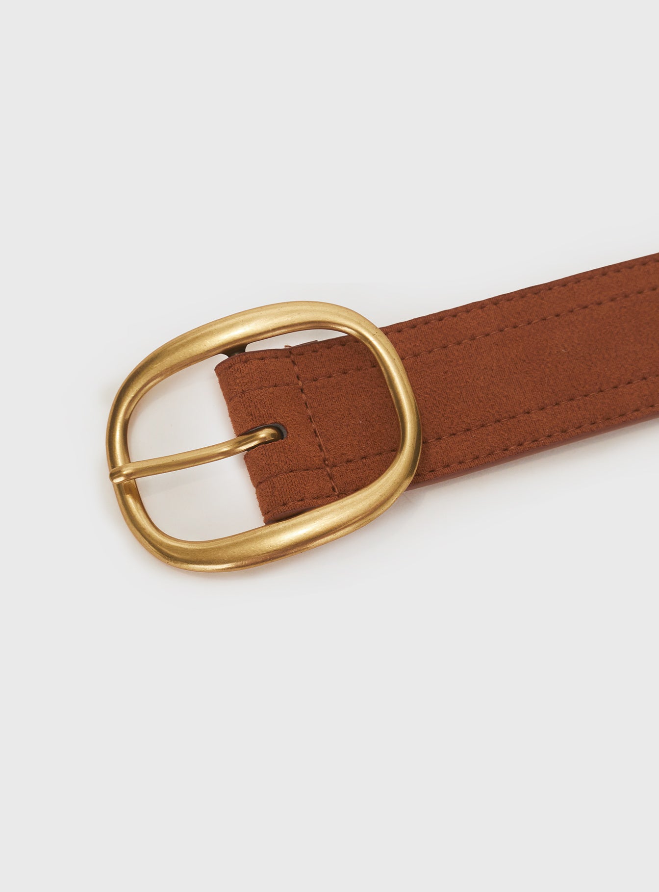 Sunbeam Faux Suede Belt Brown - Image 3