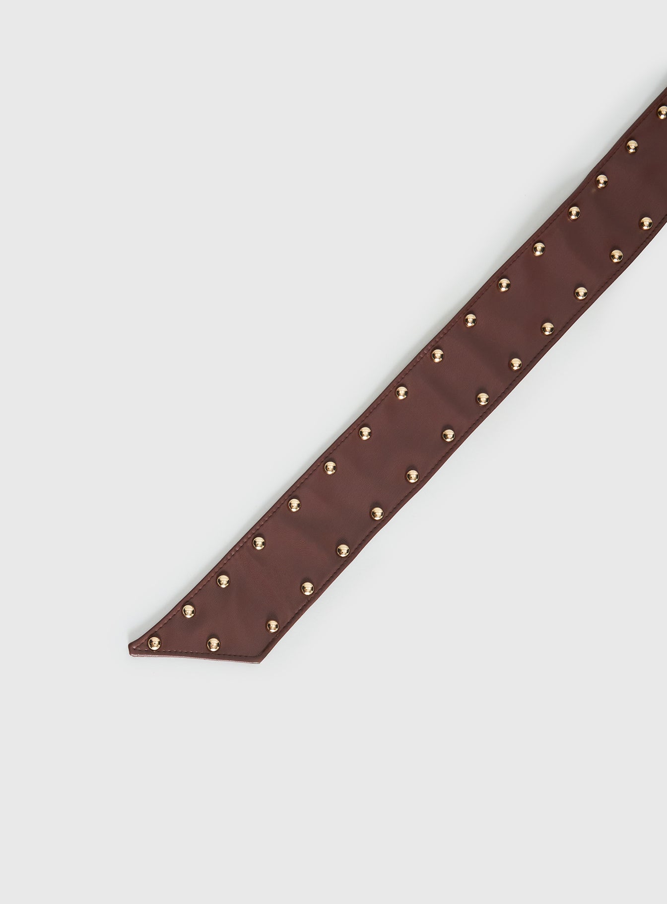 City Of Dreams Faux Leather Belt Brown Gold - Image 3