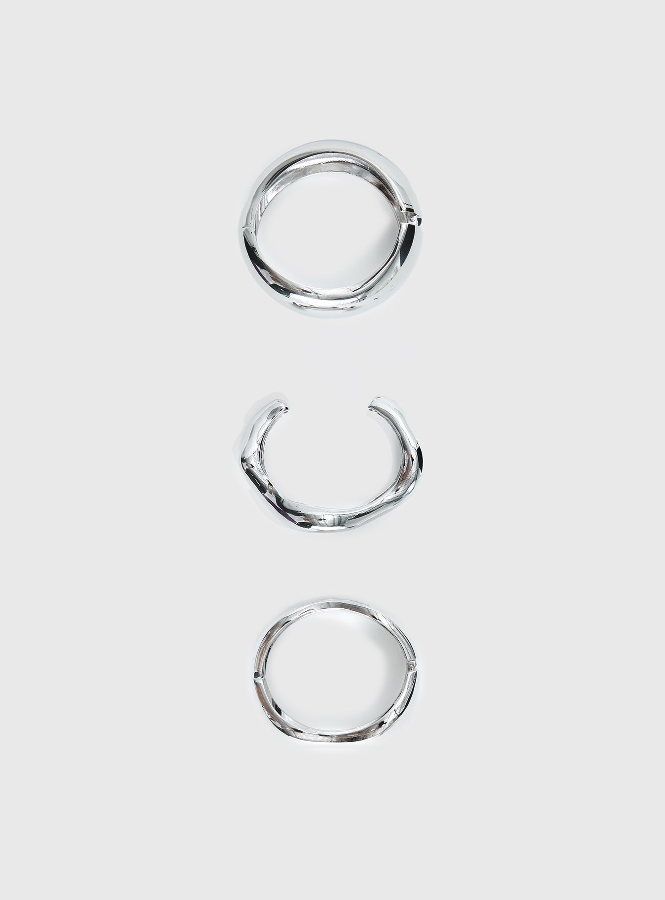 Hot Gossip Cuff Set Silver - Image 3