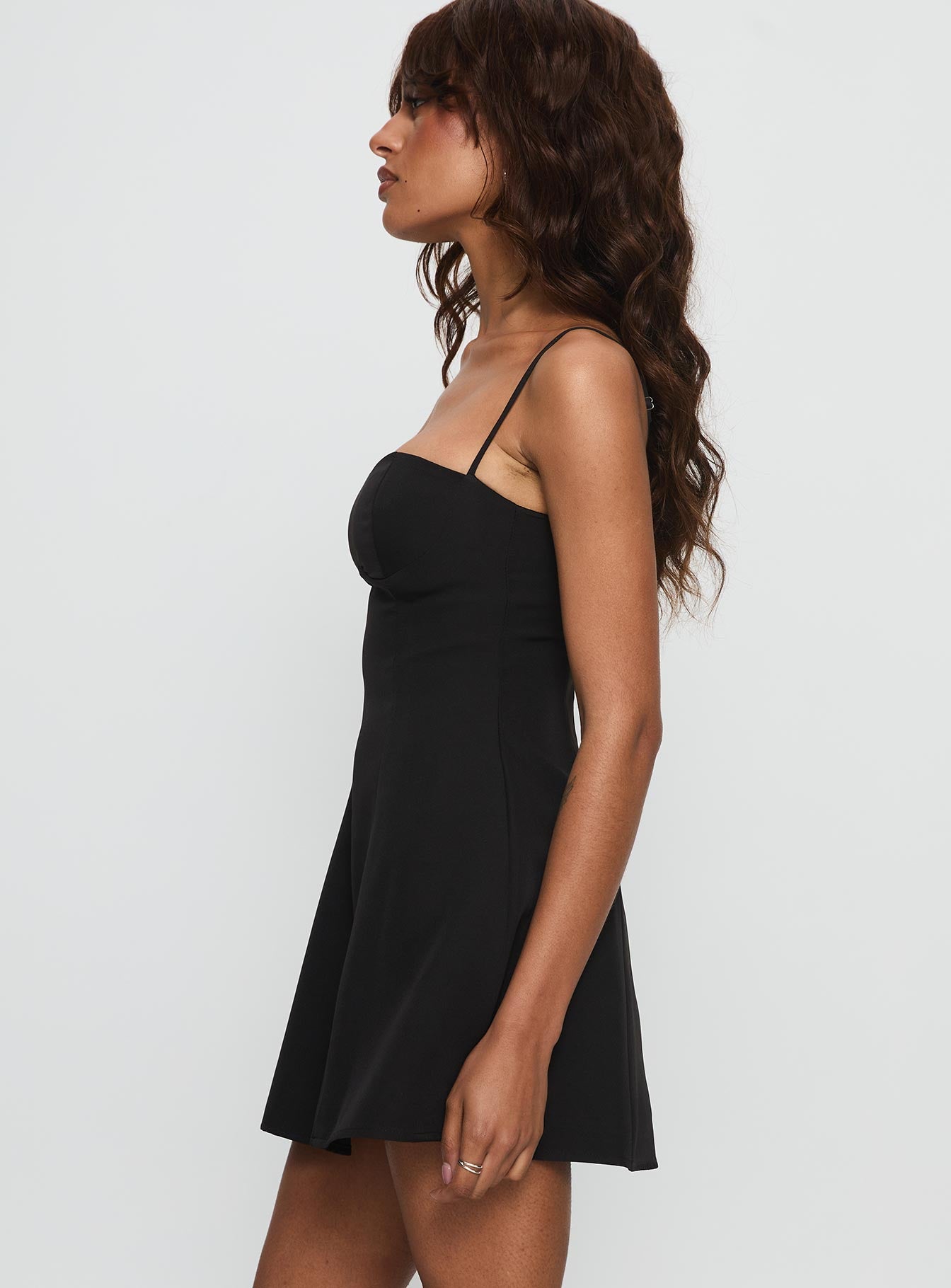 Easy To Love Mini Dress Black - Image 3