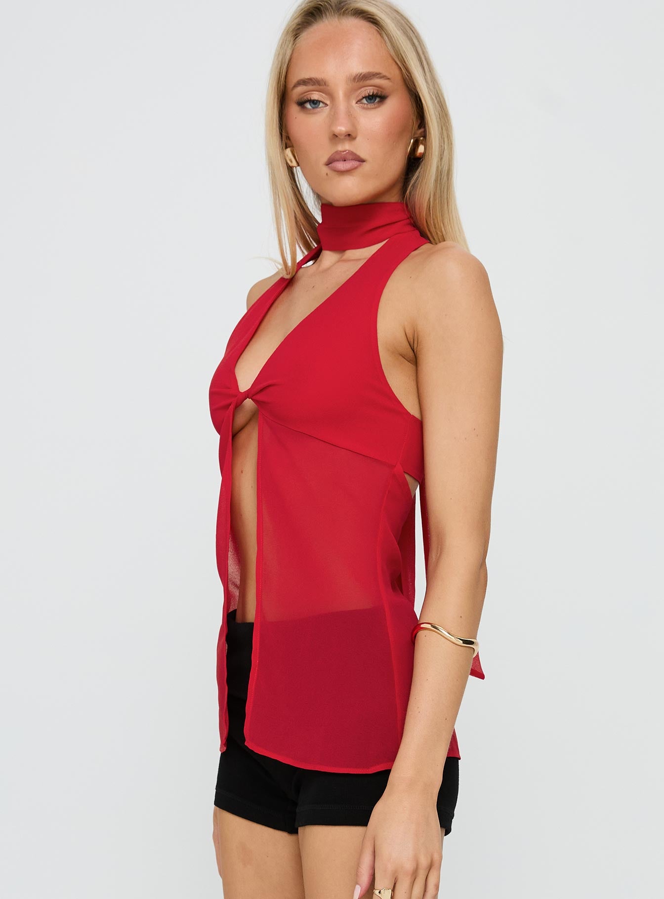 Scarface Tie Top Red - Image 4