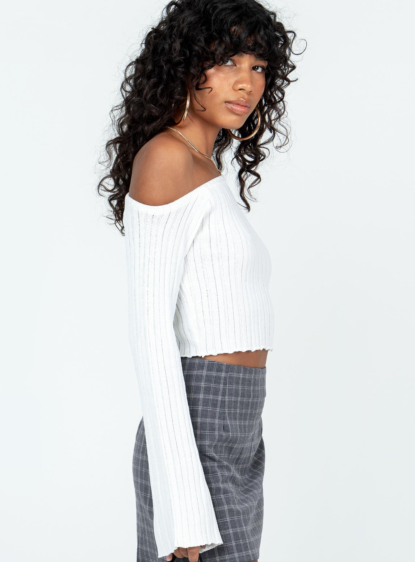 Santorini Knit Top Ivory - Image 5