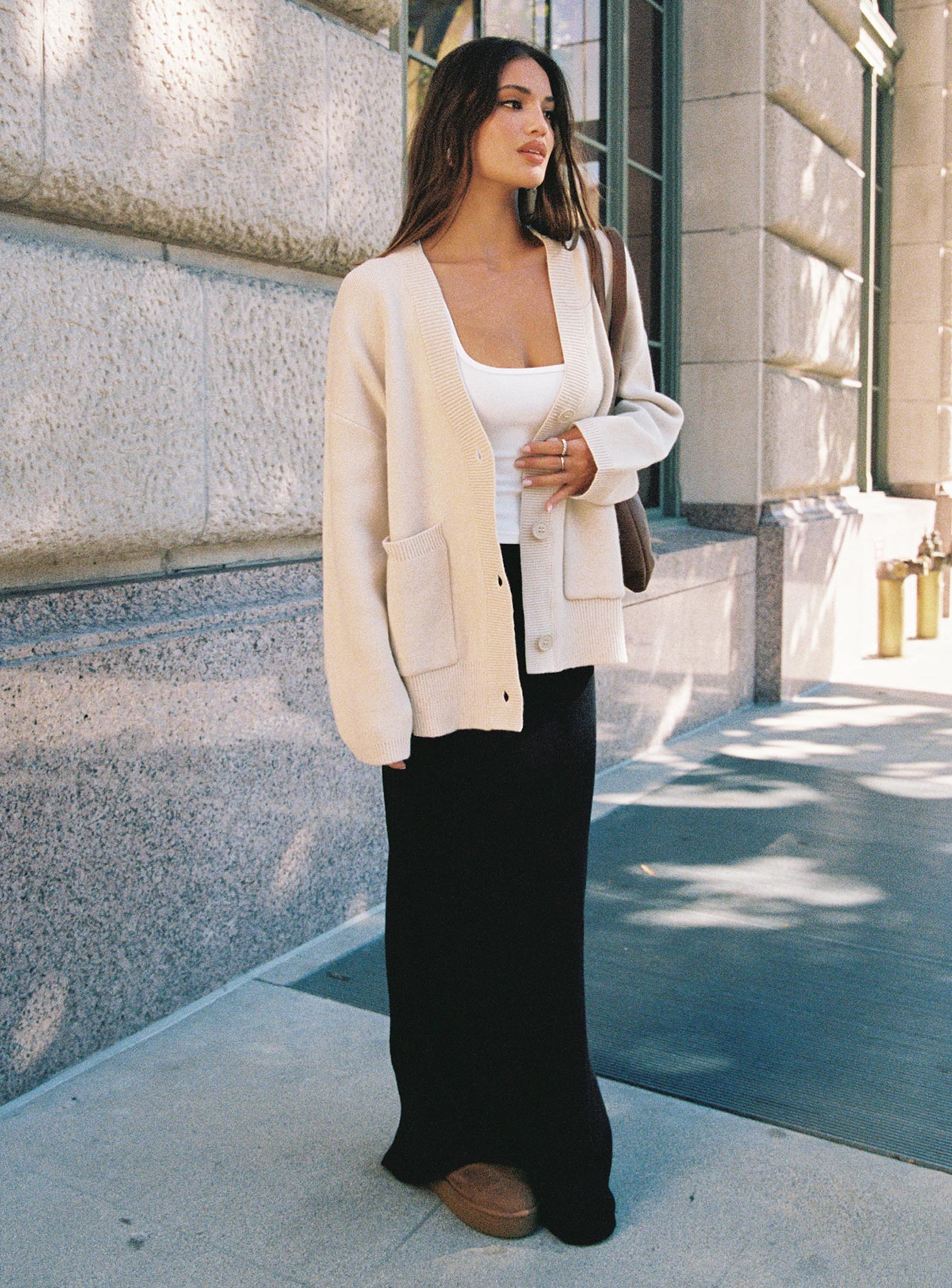 Burke Cardigan Cream - Image 13
