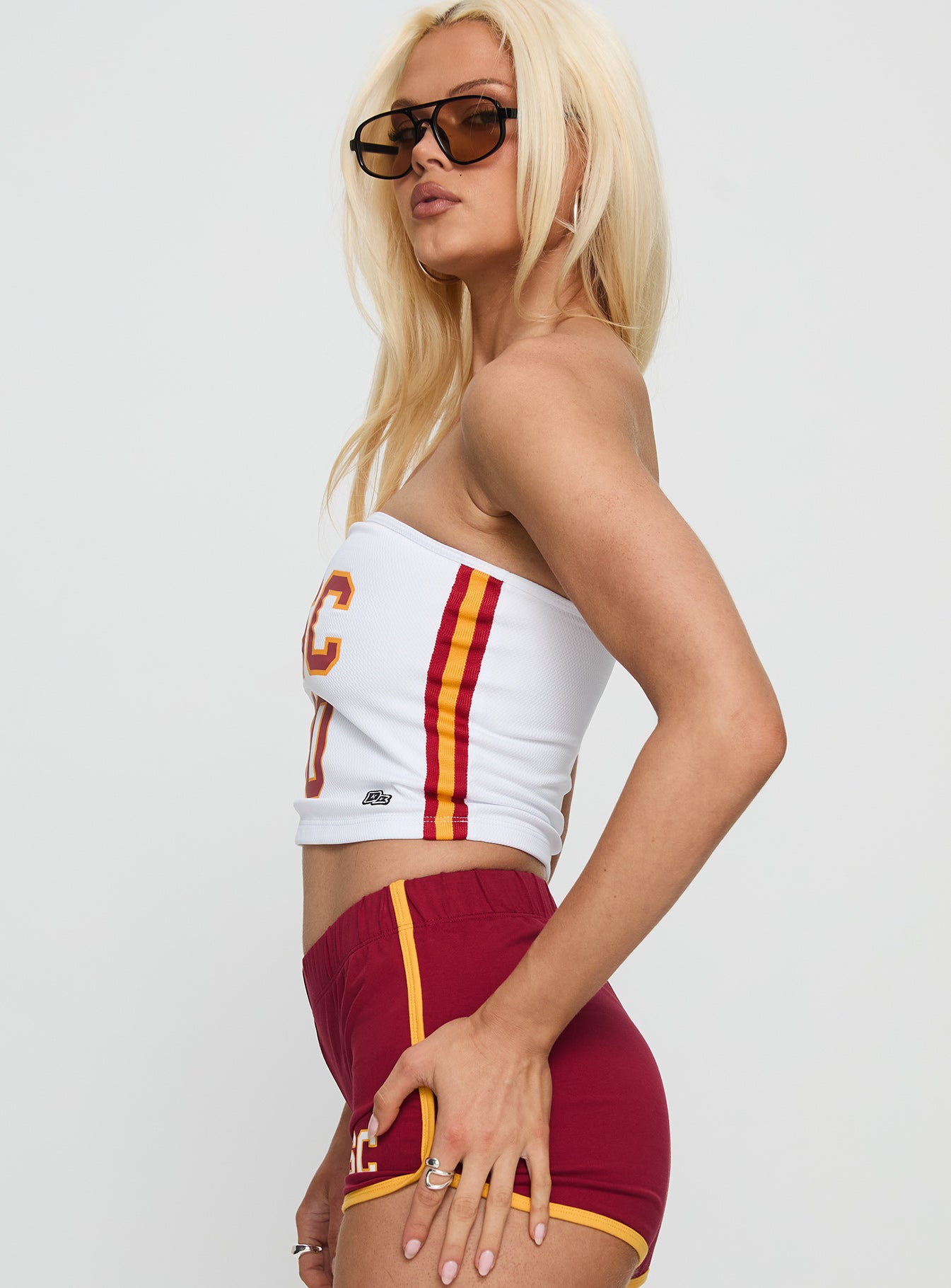 Usc Jersey Tube Top White - Image 4