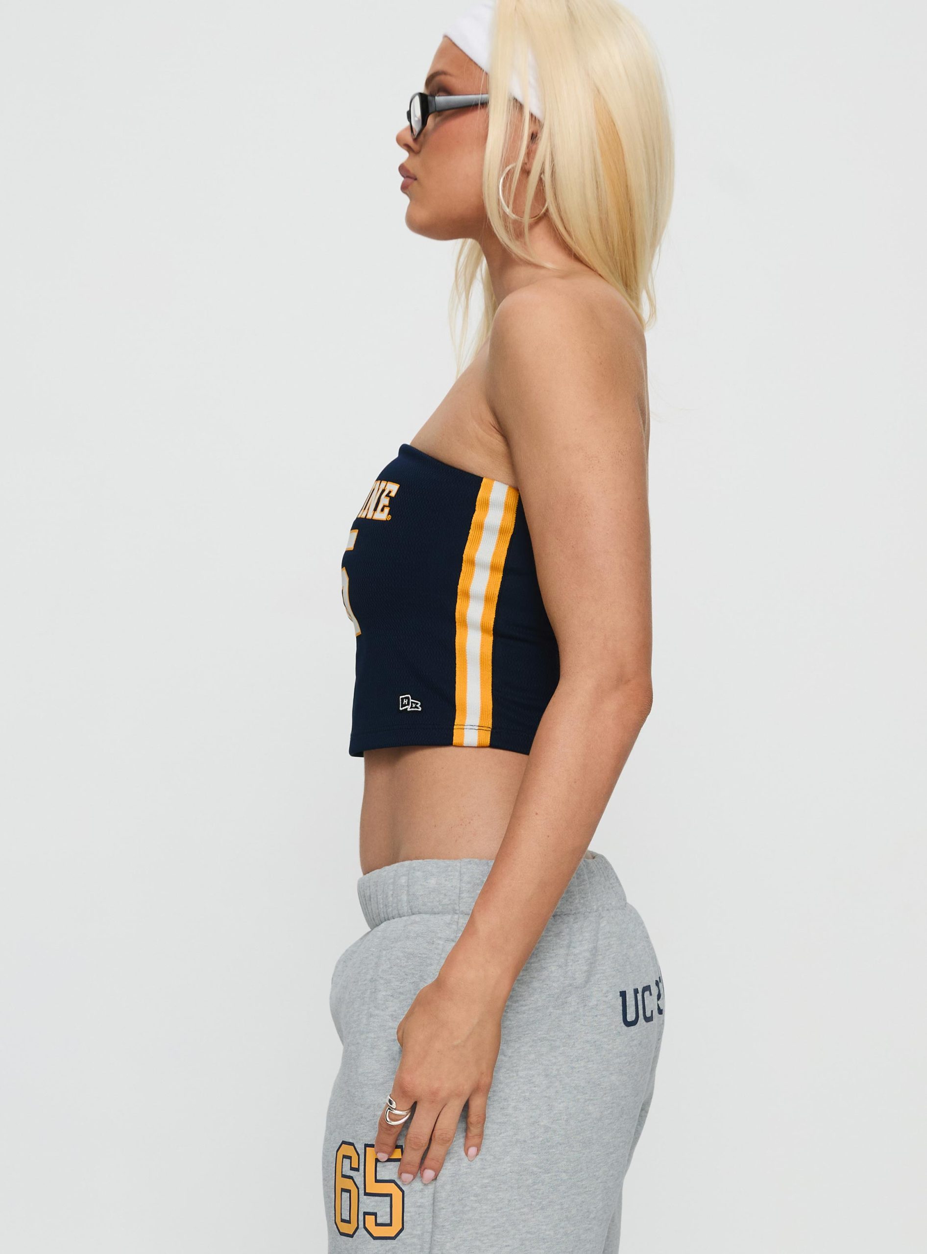 Uc Irvine Jersey Tube Top Blue - Image 4