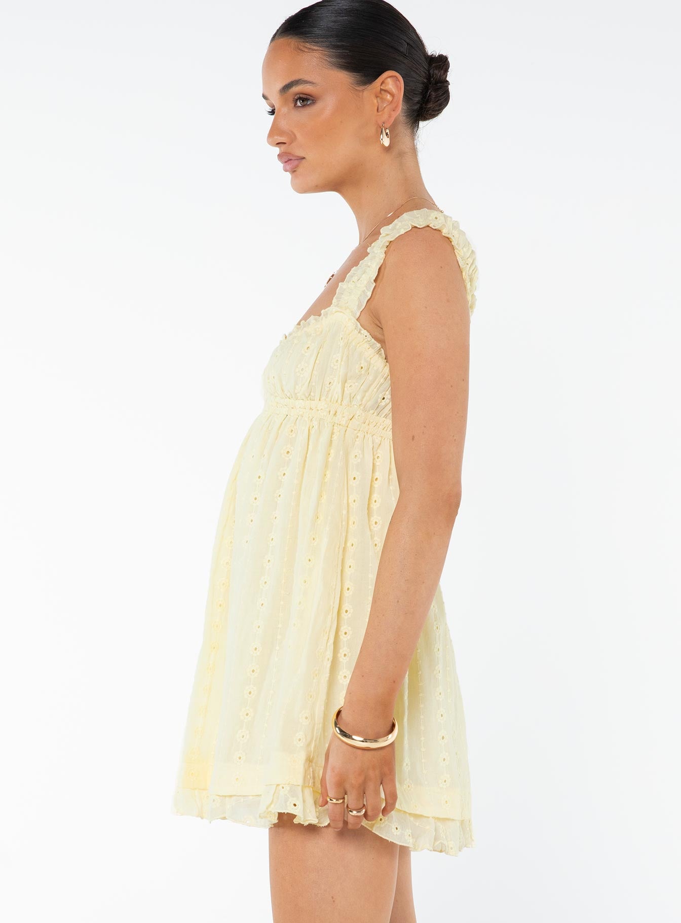 Carlita Mini Dress Yellow - Image 4
